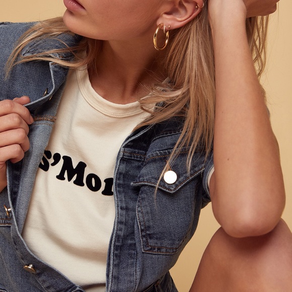 NWT Goop x FRAME S'MORES COTTON TEE - Picture 2 of 7